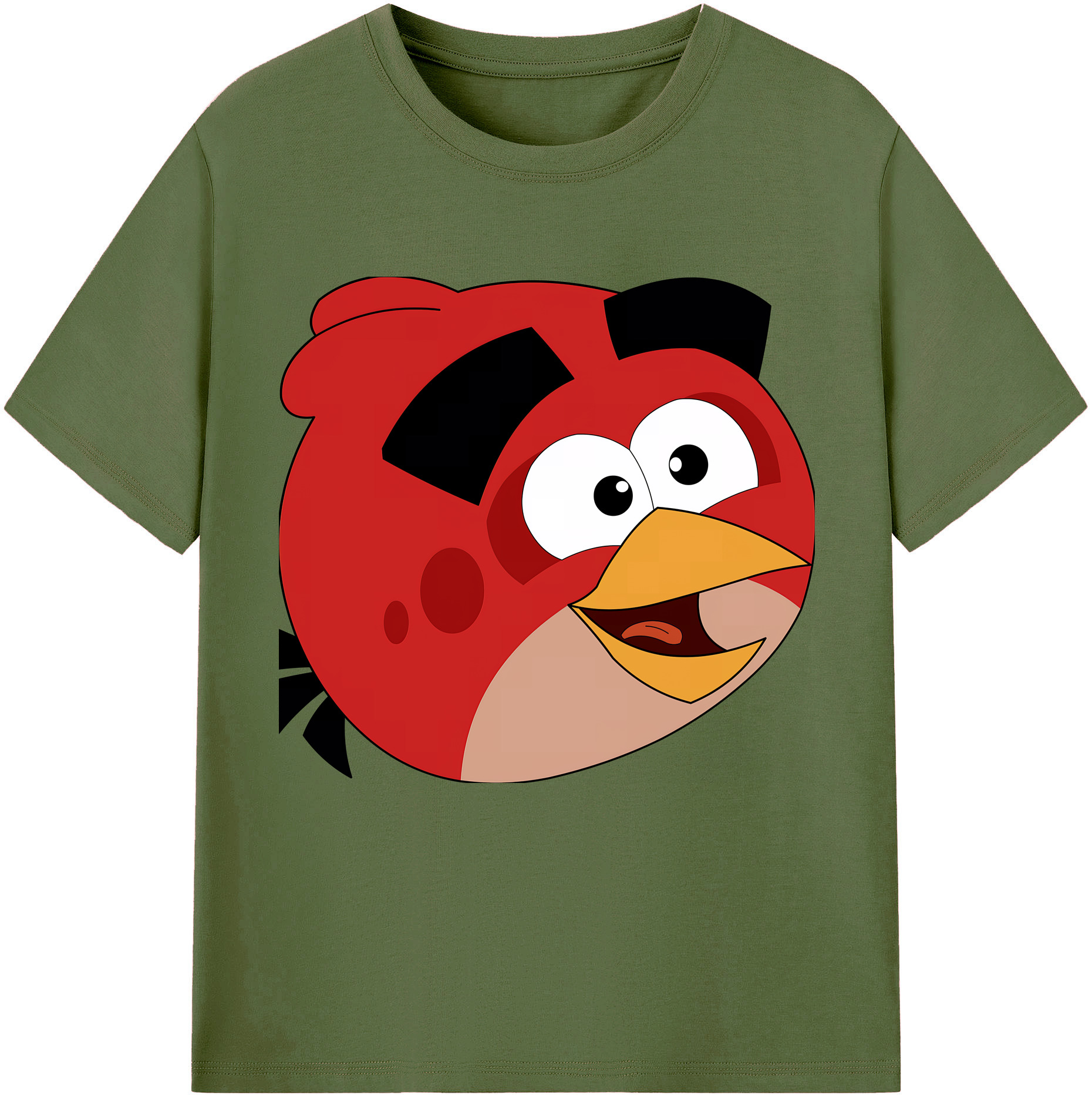 （画像用） Angry Birds アングリーバード 綿100％半袖Tシャツ（フロントプリント）